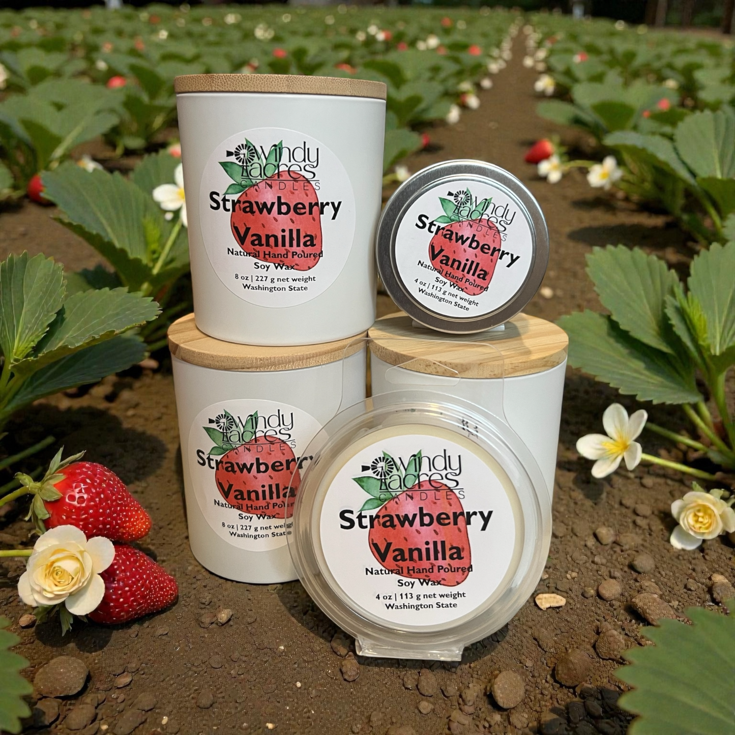 Strawberry Vanilla - Soy Home Fragrance