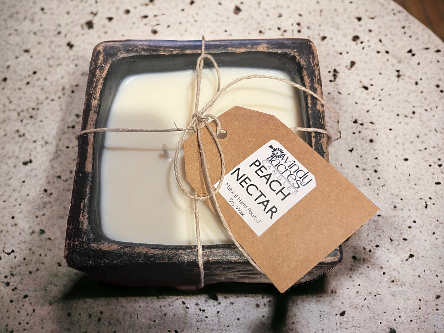 16oz. Bohemian Square Soy Centerpiece