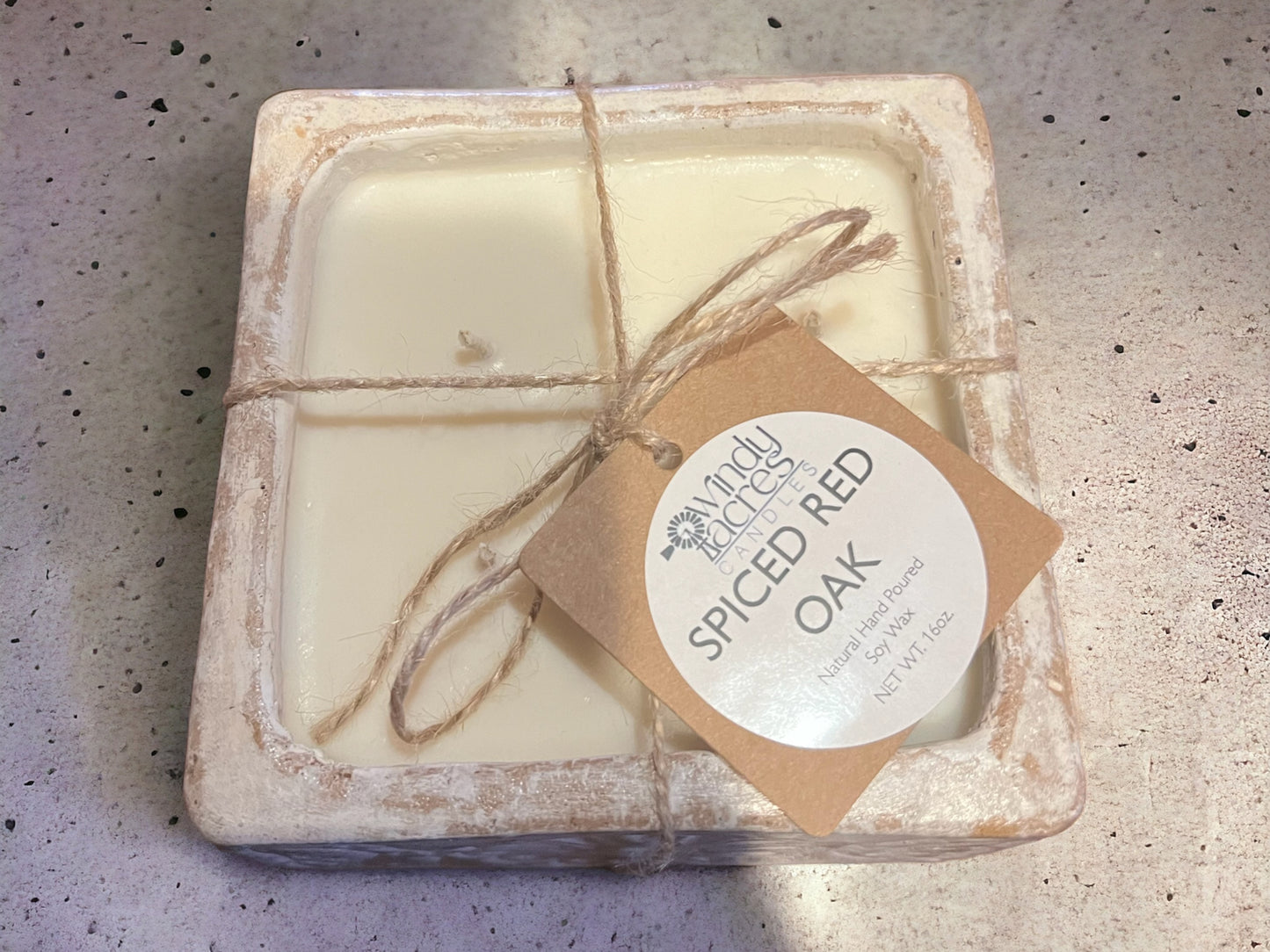 16oz. Bohemian Square Soy Centerpiece