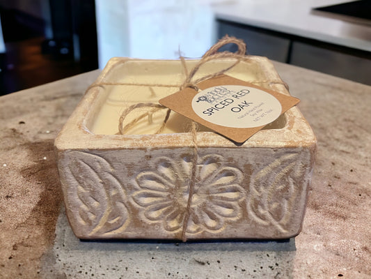 16oz. Bohemian Square Soy Centerpiece