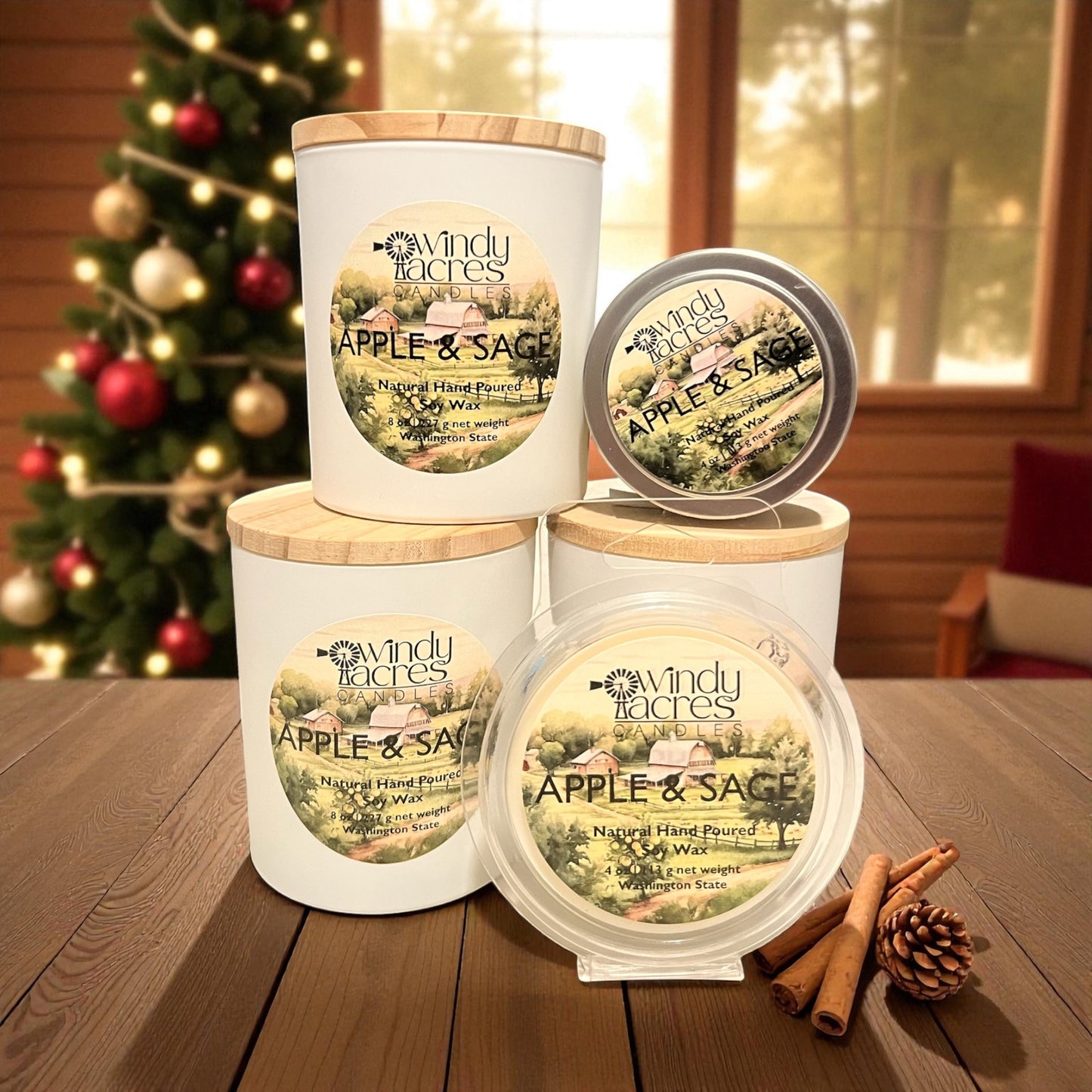 Apple and Sage - Soy Home Fragrance Products