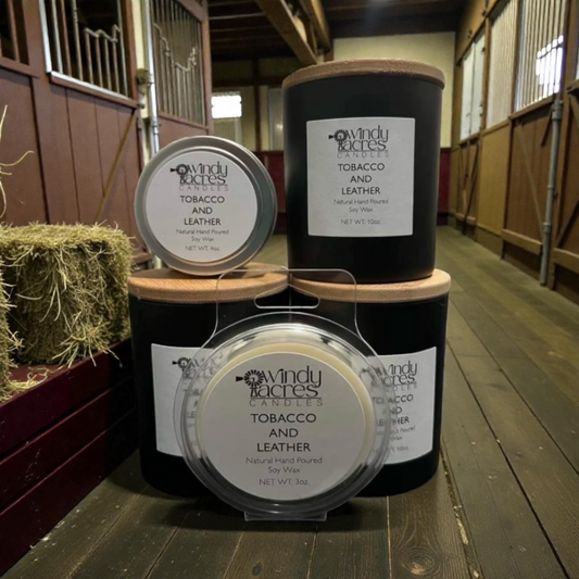 Tobacco and Leather - Soy Home Fragrance Products